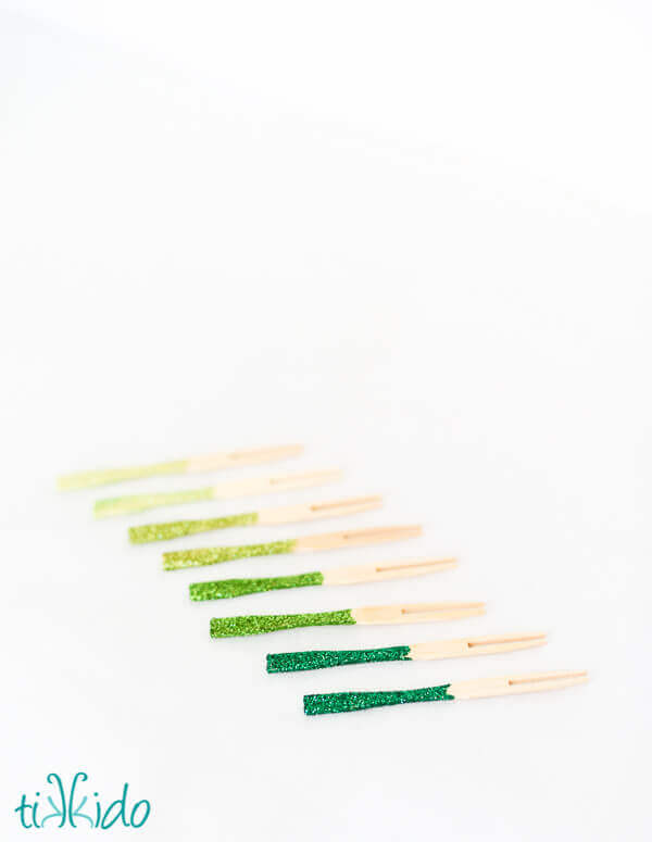 DIY Glittered Cocktail Forks and an Easy, Elegant Olive and Feta